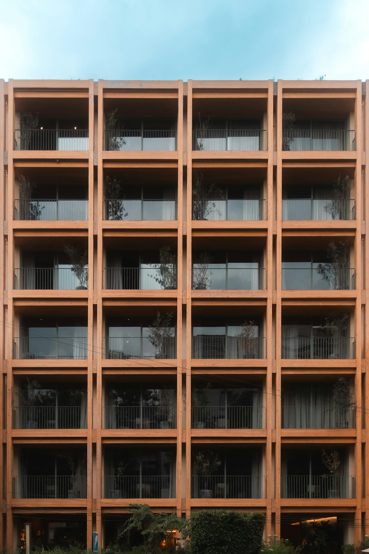 Modern apartment tower in Mexico City
